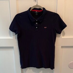 Girls Vineyard Vines Navy short sleeve Polo Shirt size XL 14/16